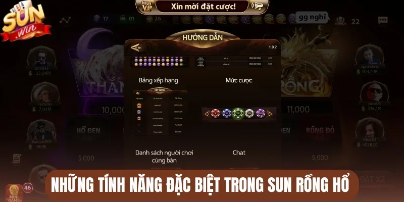 Những tính năng đặc biệt trong Sun rồng hổ