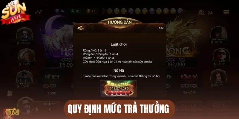 Quy định mức trả thưởng